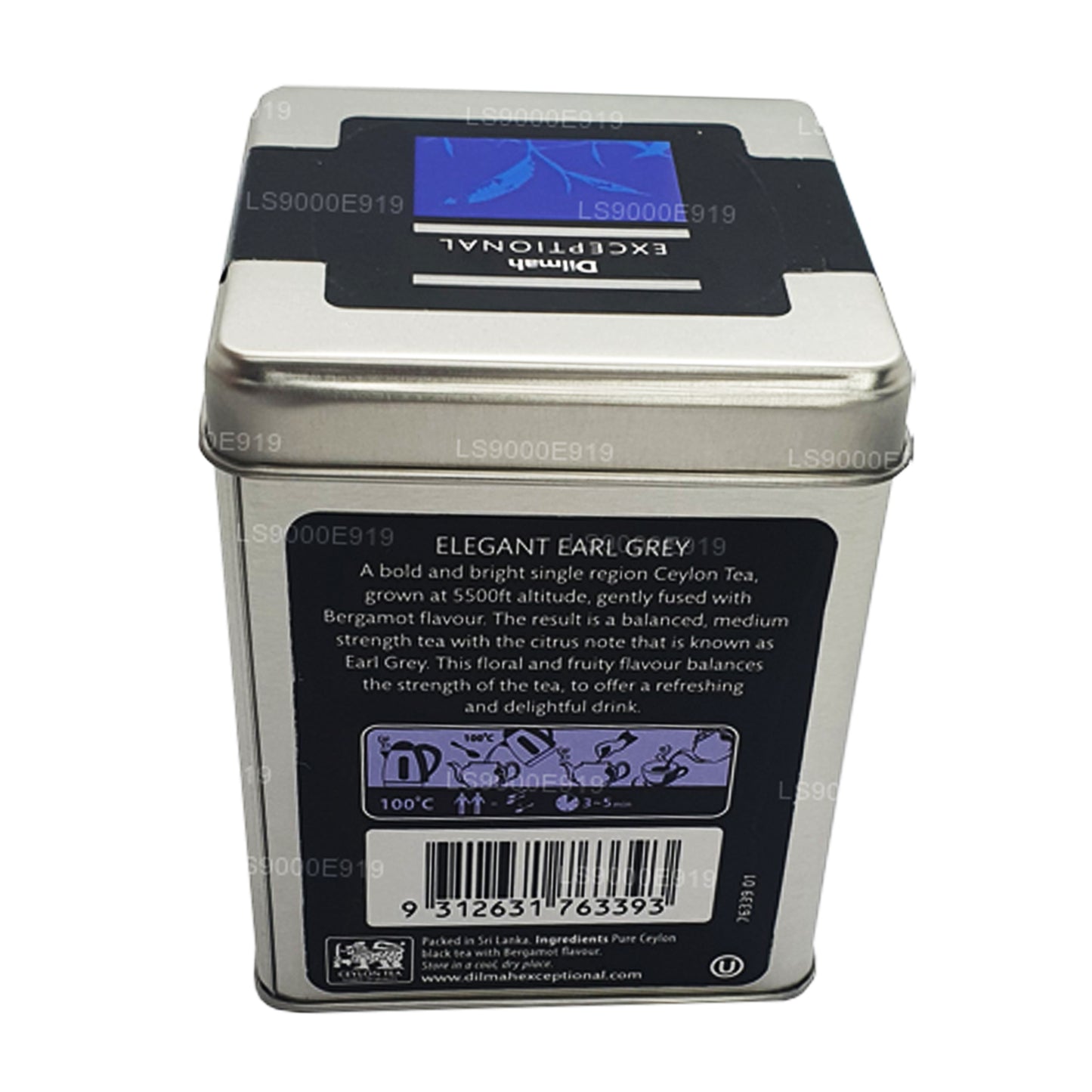 Dilmah Enestående Elegant Earl Grey Real Leaf Te (100 g)