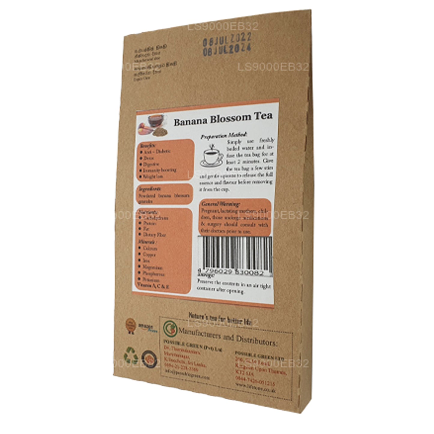 Lifetone Banan Blossom Te (40g)