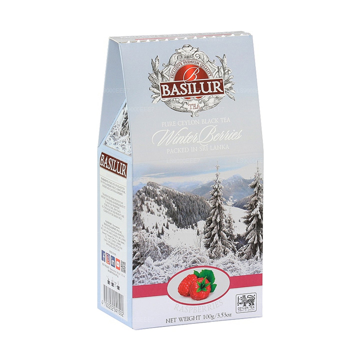 Basilur Vinterbær „Hindbær“ (100 g)