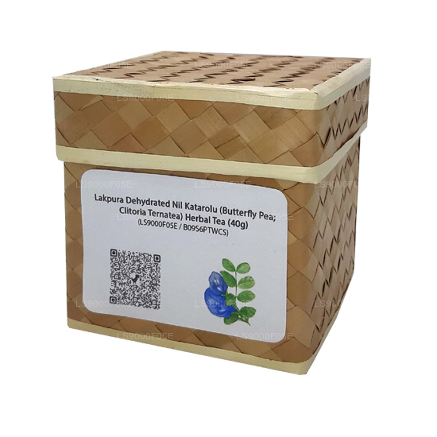 Lakpura Dehydreret Nil Katarolu (sommerfugl ærter; Clitoria Ternatea) urtete (40g)