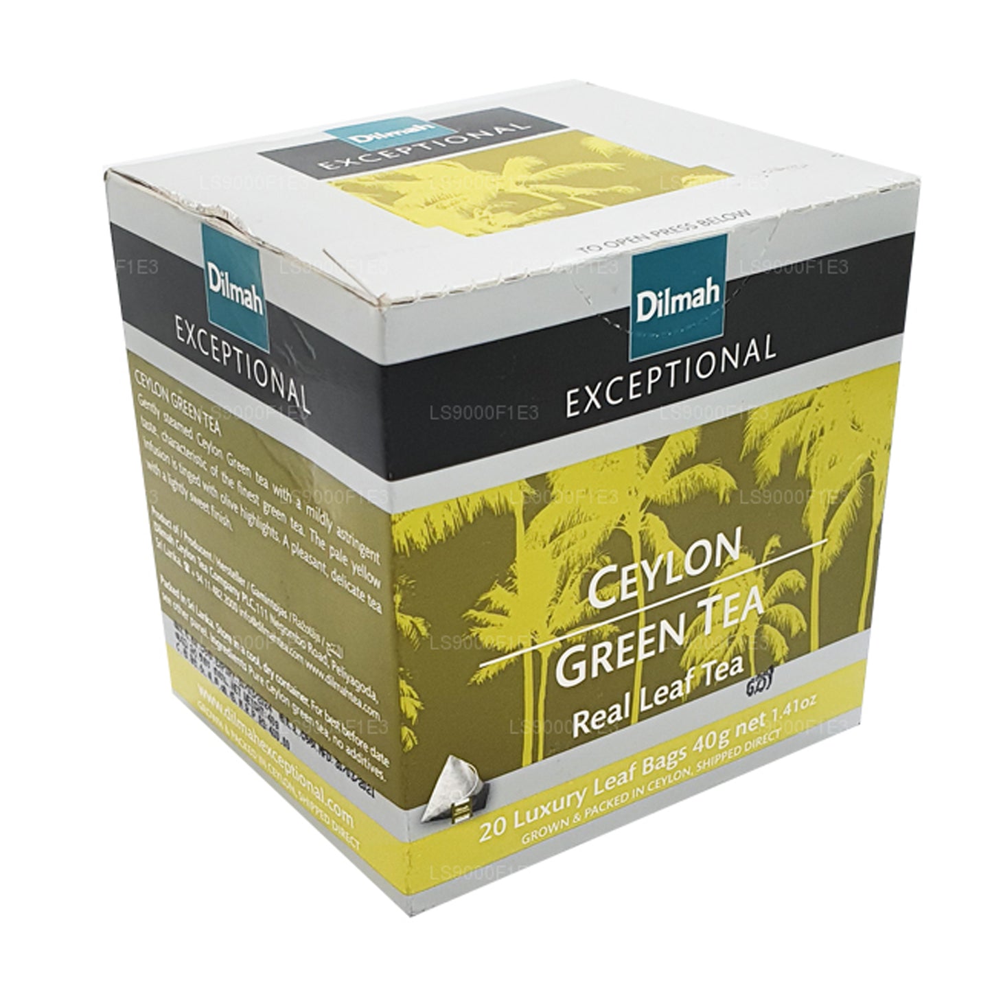 Dilmah Enestående Ceylon grøn te (40g) 20 teposer