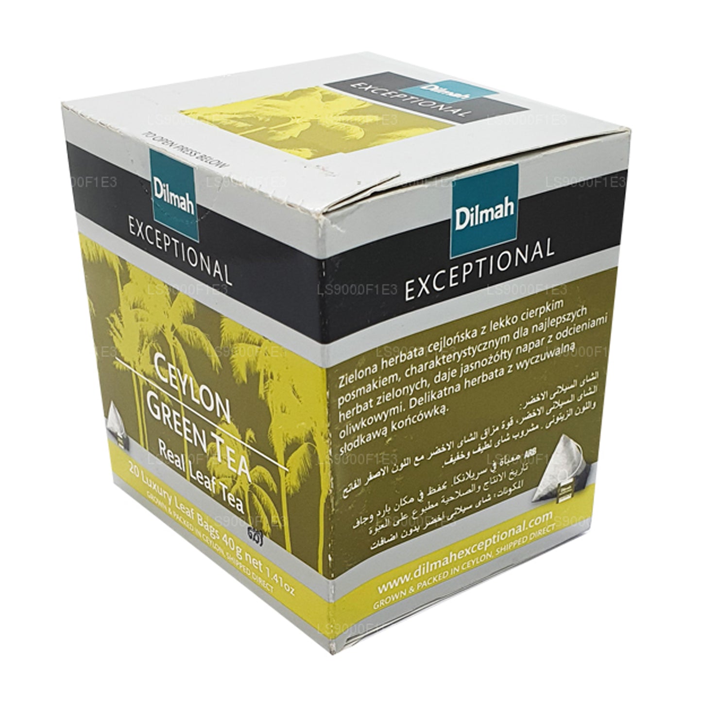 Dilmah Enestående Ceylon grøn te (40g) 20 teposer