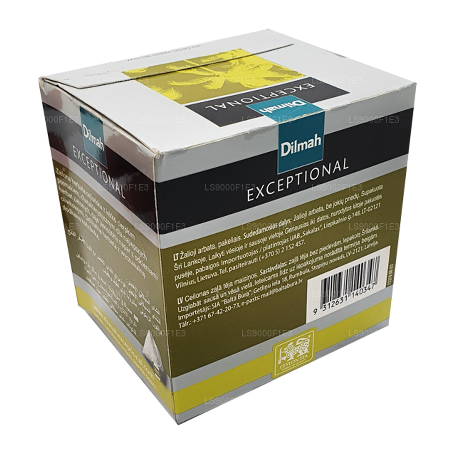 Dilmah Enestående Ceylon grøn te (40g) 20 teposer