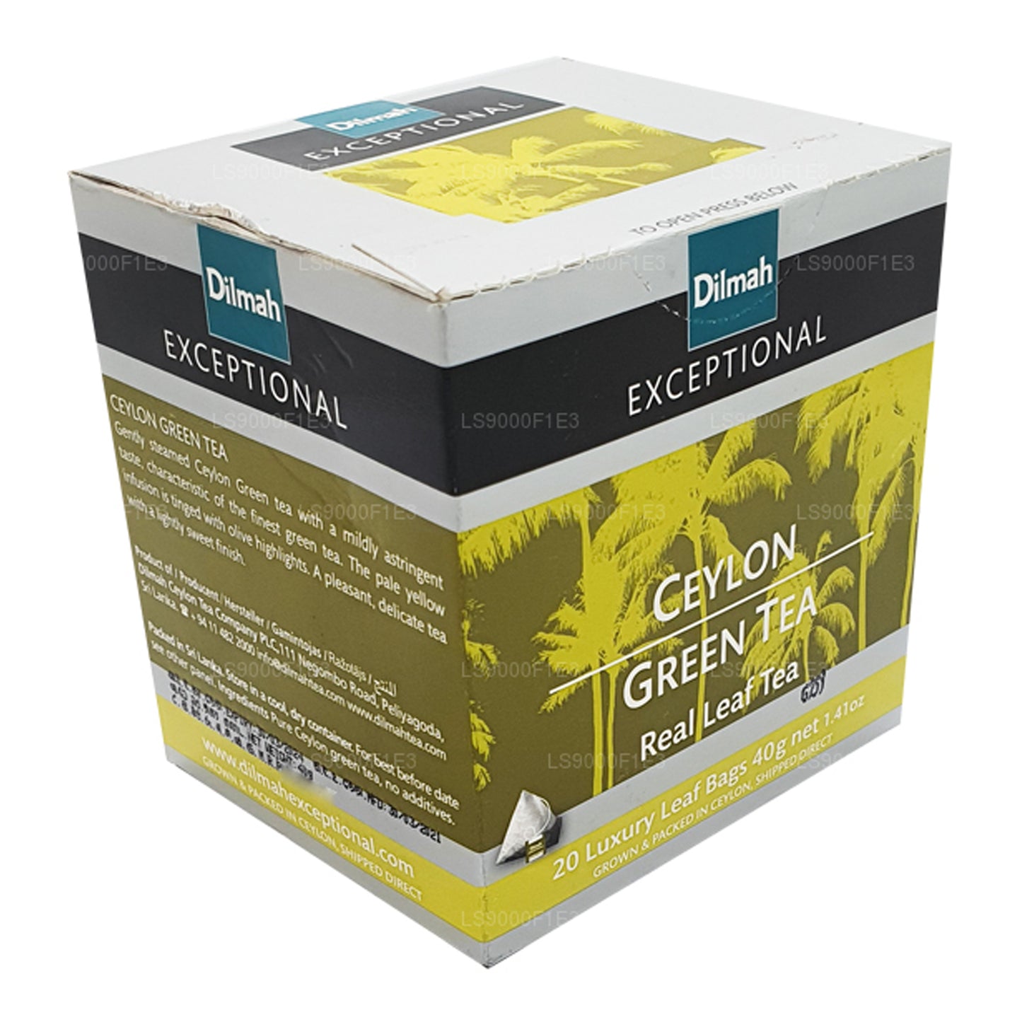 Dilmah Enestående Ceylon grøn te (40g) 20 teposer