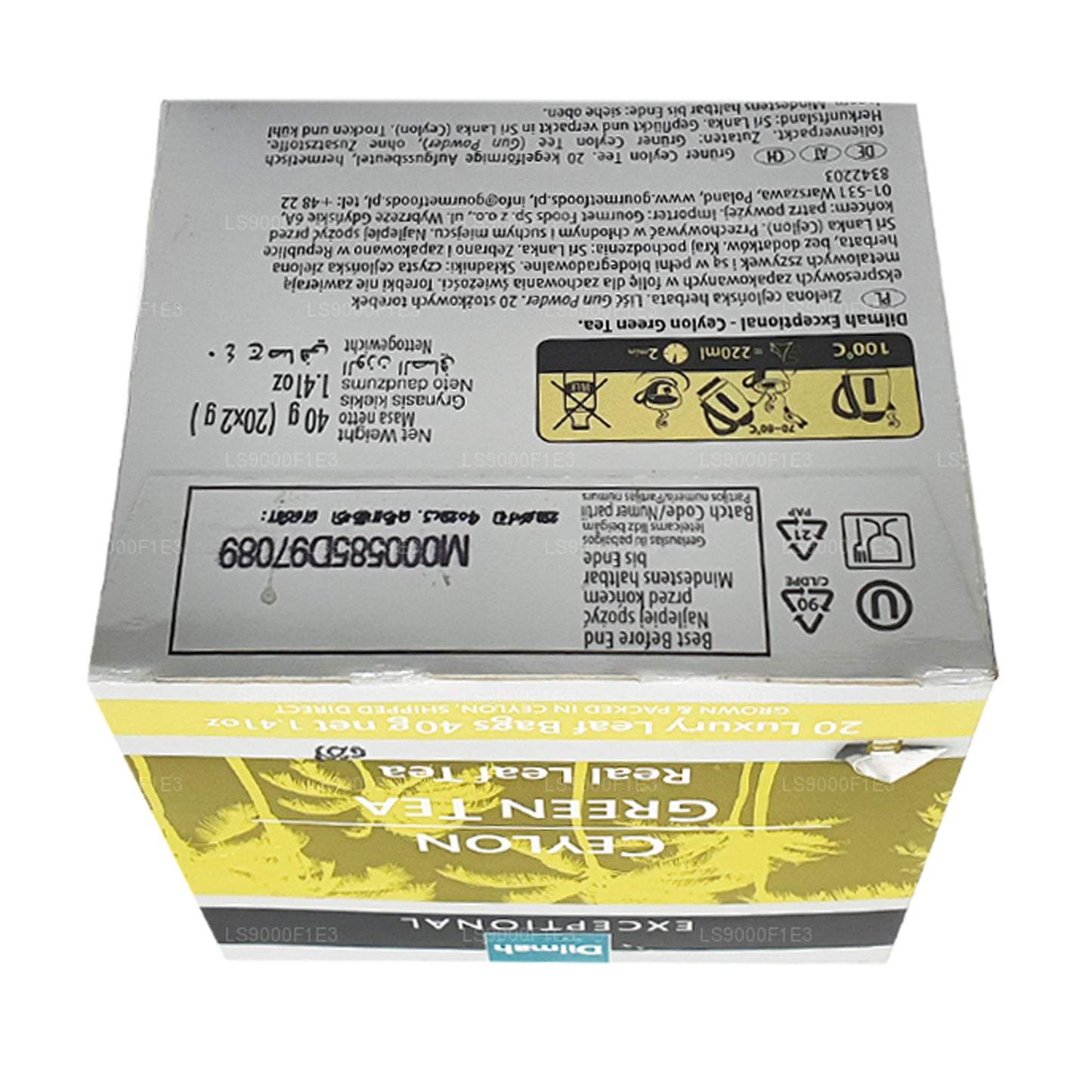 Dilmah Enestående Ceylon grøn te (40g) 20 teposer