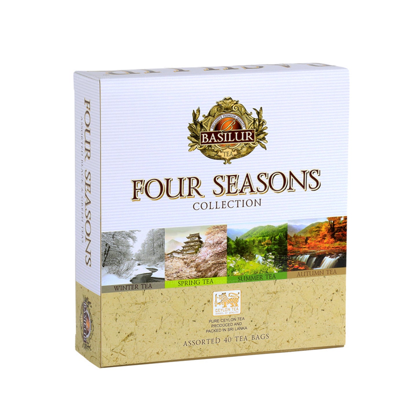 Basilur „Four Seasons Assorted“ (70g) 40 indhyllede teposer
