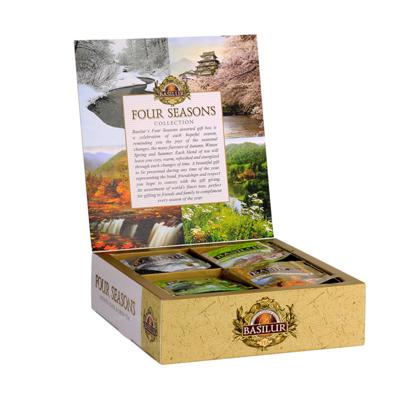 Basilur „Four Seasons Assorted“ (70g) 40 indhyllede teposer