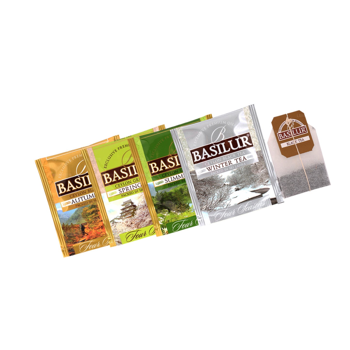 Basilur „Four Seasons Assorted“ (70g) 40 indhyllede teposer