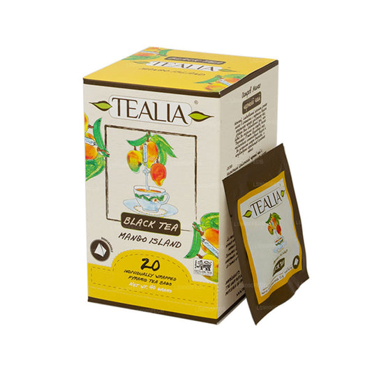 Tealia Mango Island (40g) 20 Pyramid Envelope Sachets