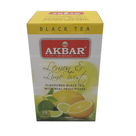 Akbar Citron og Lime Twist Tea (40g) 20 teposer