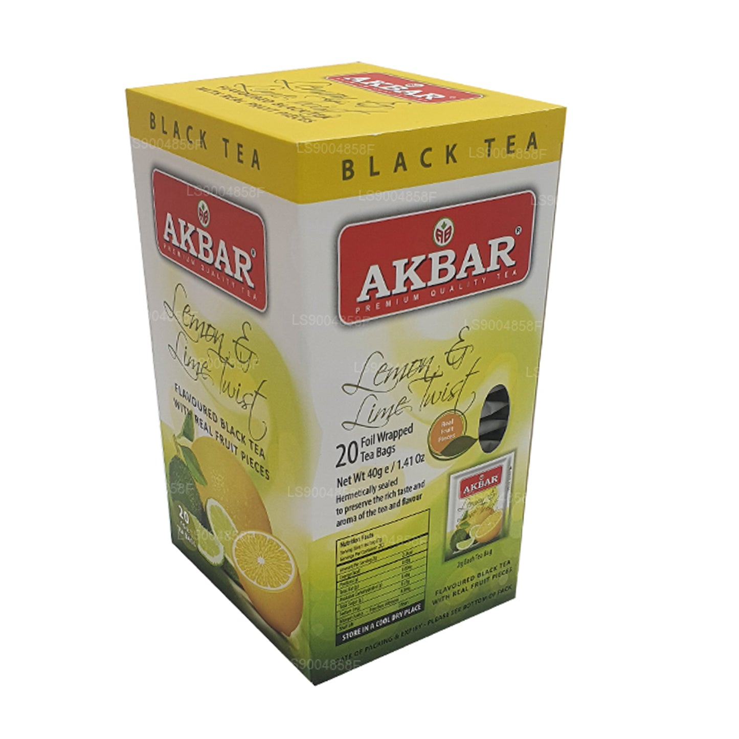 Akbar Citron og Lime Twist Tea (40g) 20 teposer