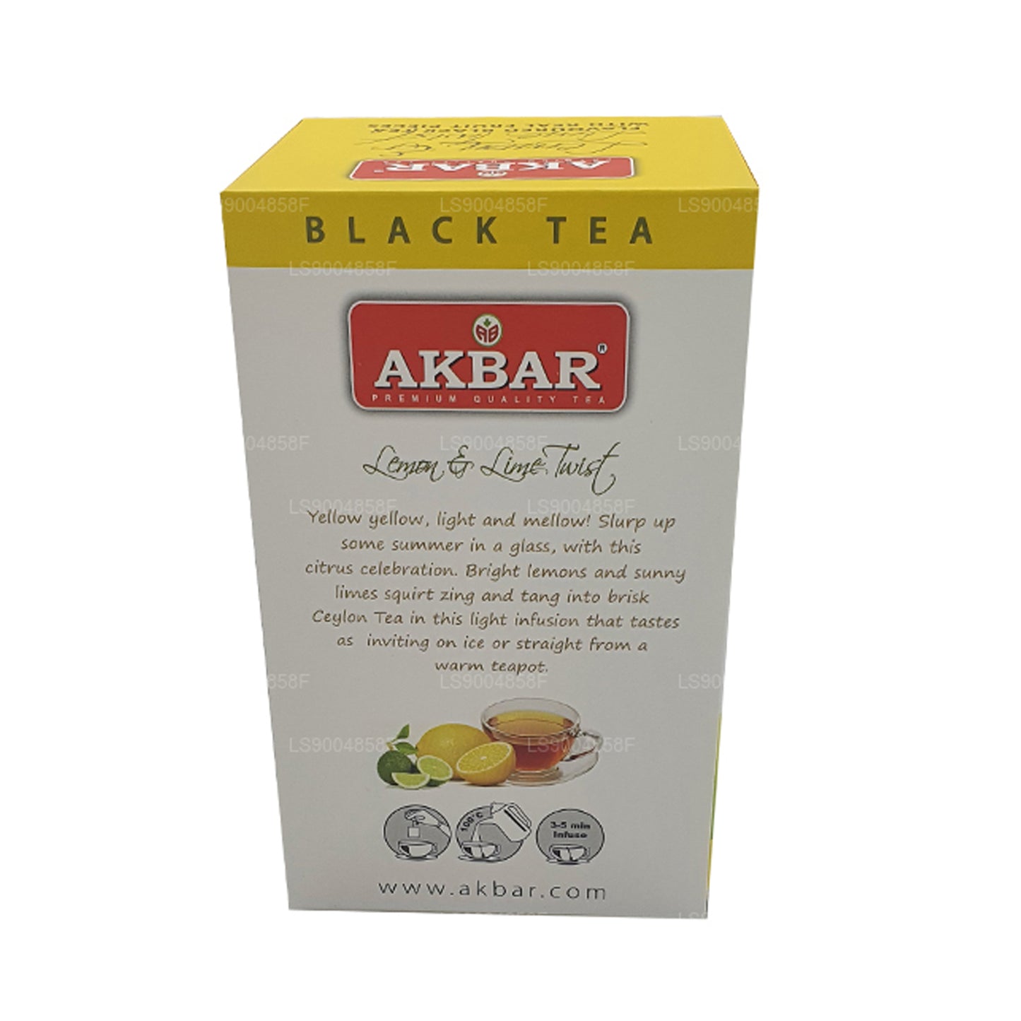 Akbar Citron og Lime Twist Tea (40g) 20 teposer