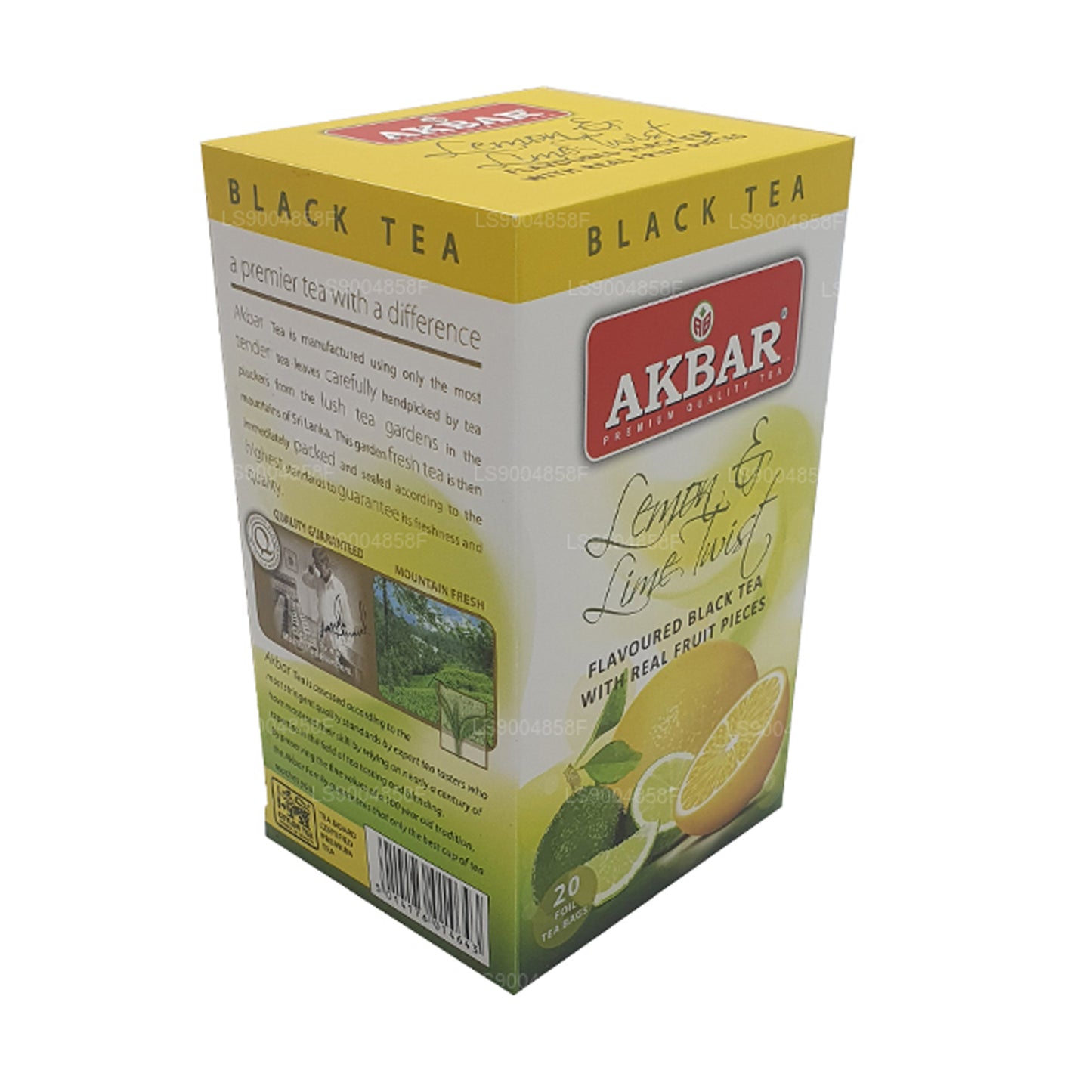 Akbar Citron og Lime Twist Tea (40g) 20 teposer