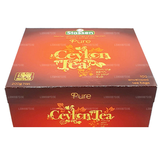 Stassen Pure Ceylon sort te (200g) 100 teposer