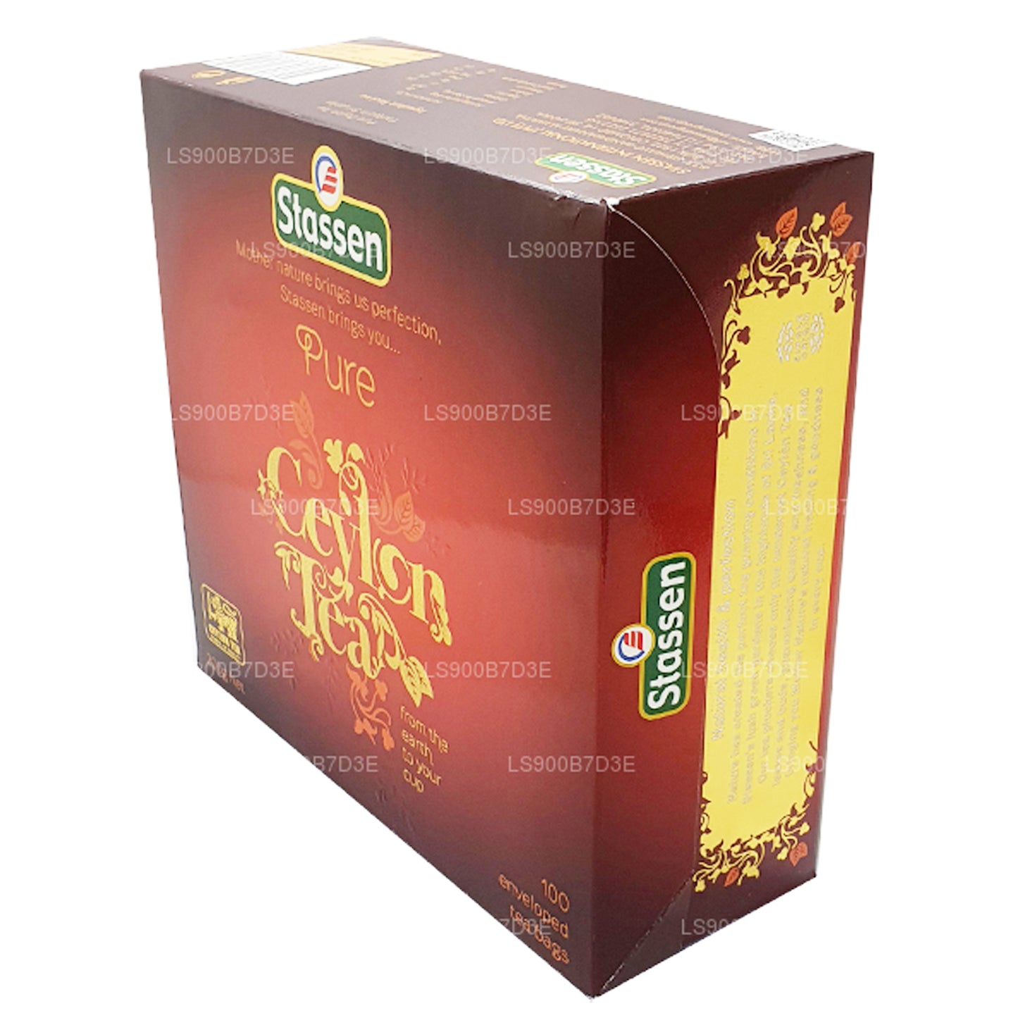 Stassen Pure Ceylon sort te (200g) 100 teposer