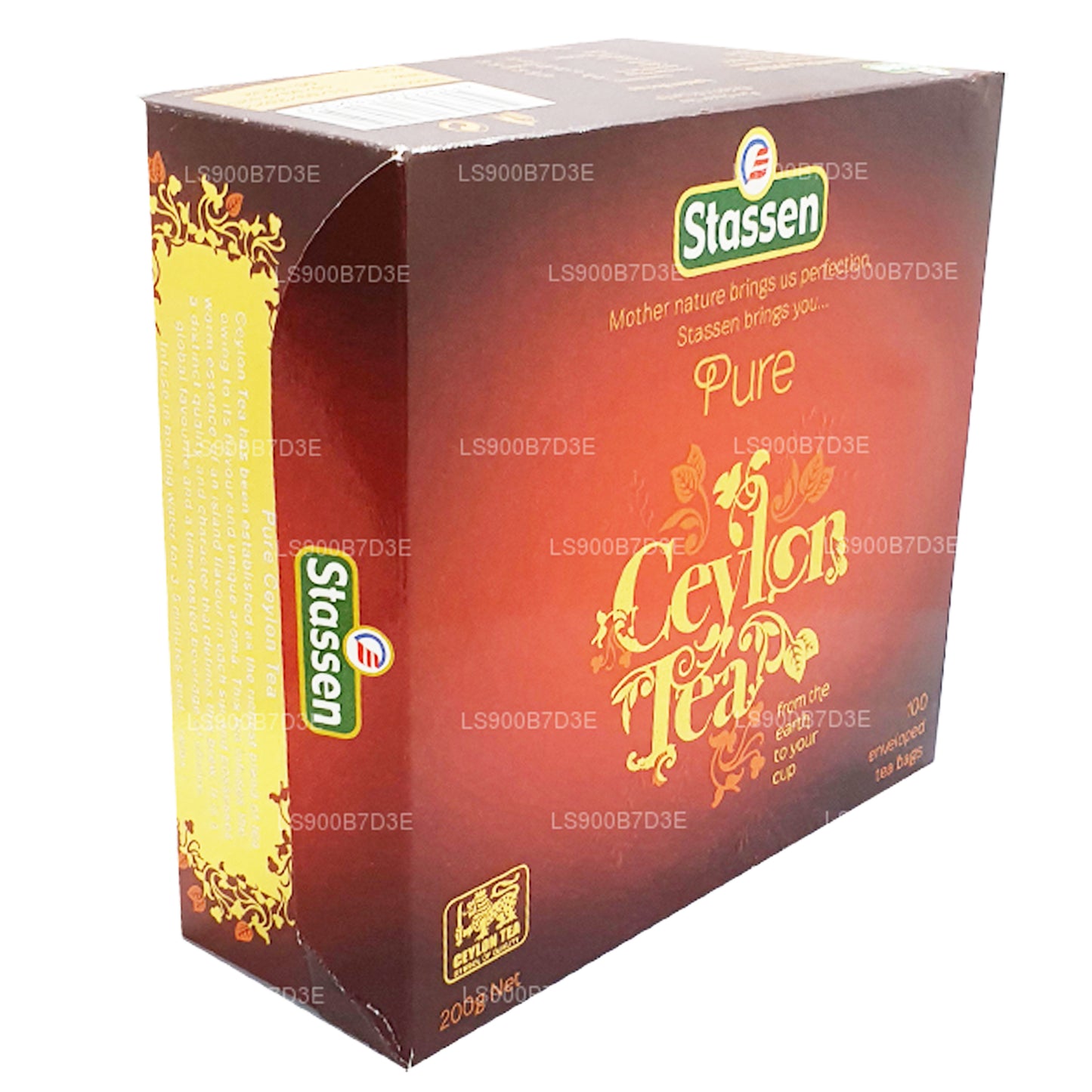 Stassen Pure Ceylon sort te (200g) 100 teposer
