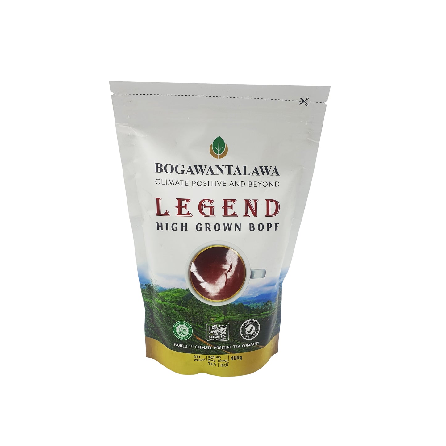 Bogawantalawa Legend ren sort te (400 g) 100% BOPF
