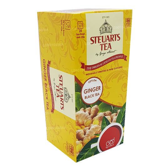 George Steuart Ingefær Sort te (50g) 25 Teposer