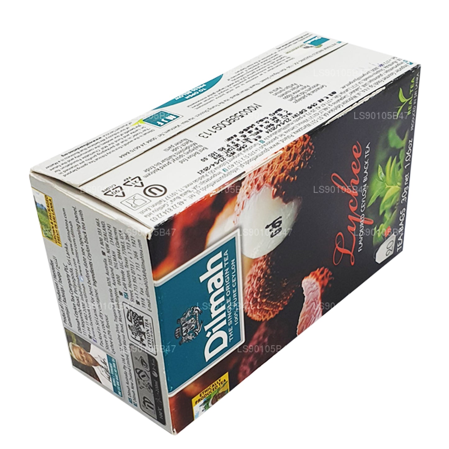 Dilmah Lychee aromatiseret sort te (30 g)