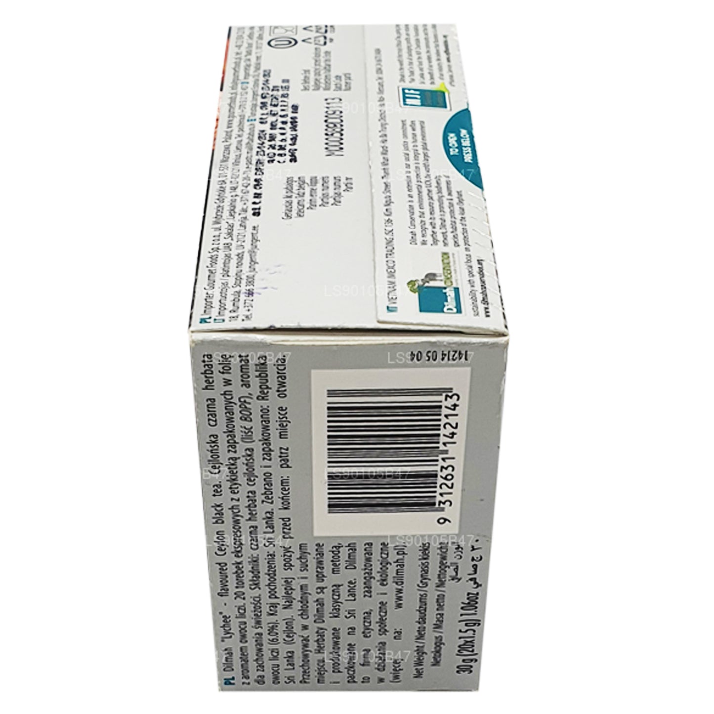 Dilmah Lychee aromatiseret sort te (30 g)