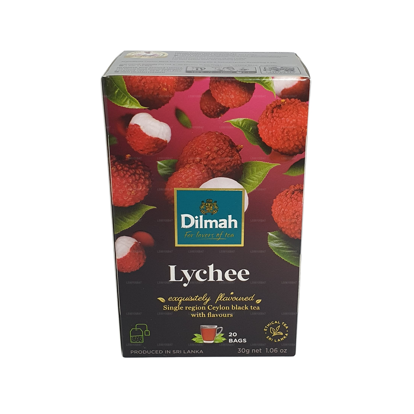Dilmah Lychee aromatiseret sort te (30 g)