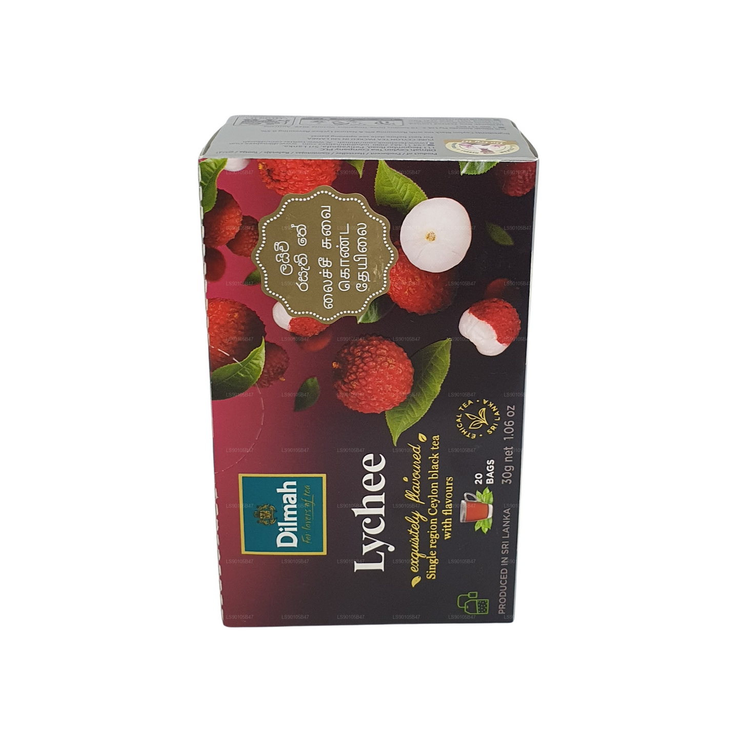 Dilmah Lychee aromatiseret sort te (30 g)