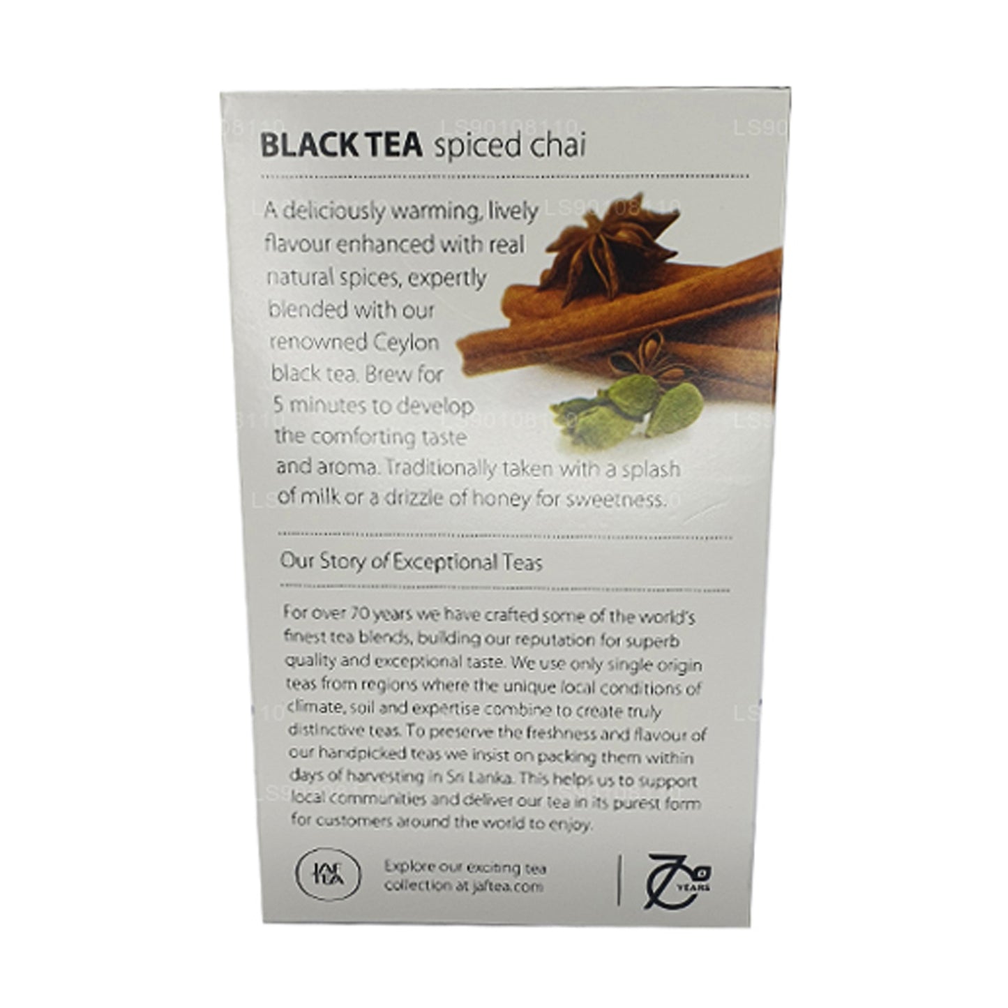 Jaf te ren krydderi samling sort te krydret Chai (40g) 20 teposer