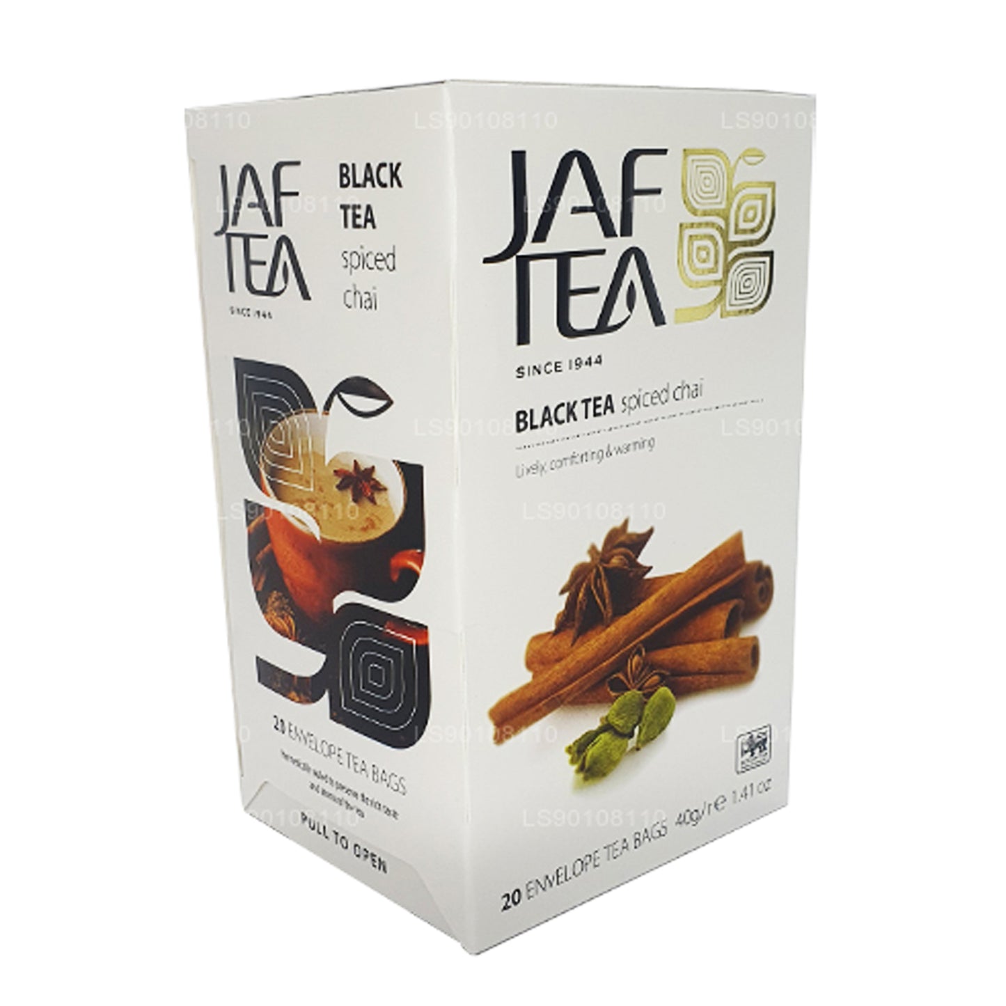 Jaf te ren krydderi samling sort te krydret Chai (40g) 20 teposer