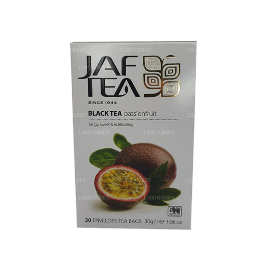 Jaf Tea Pure Fruits Collection Sort te Passionsfrugtfolie Envelop Teposer (30 g)