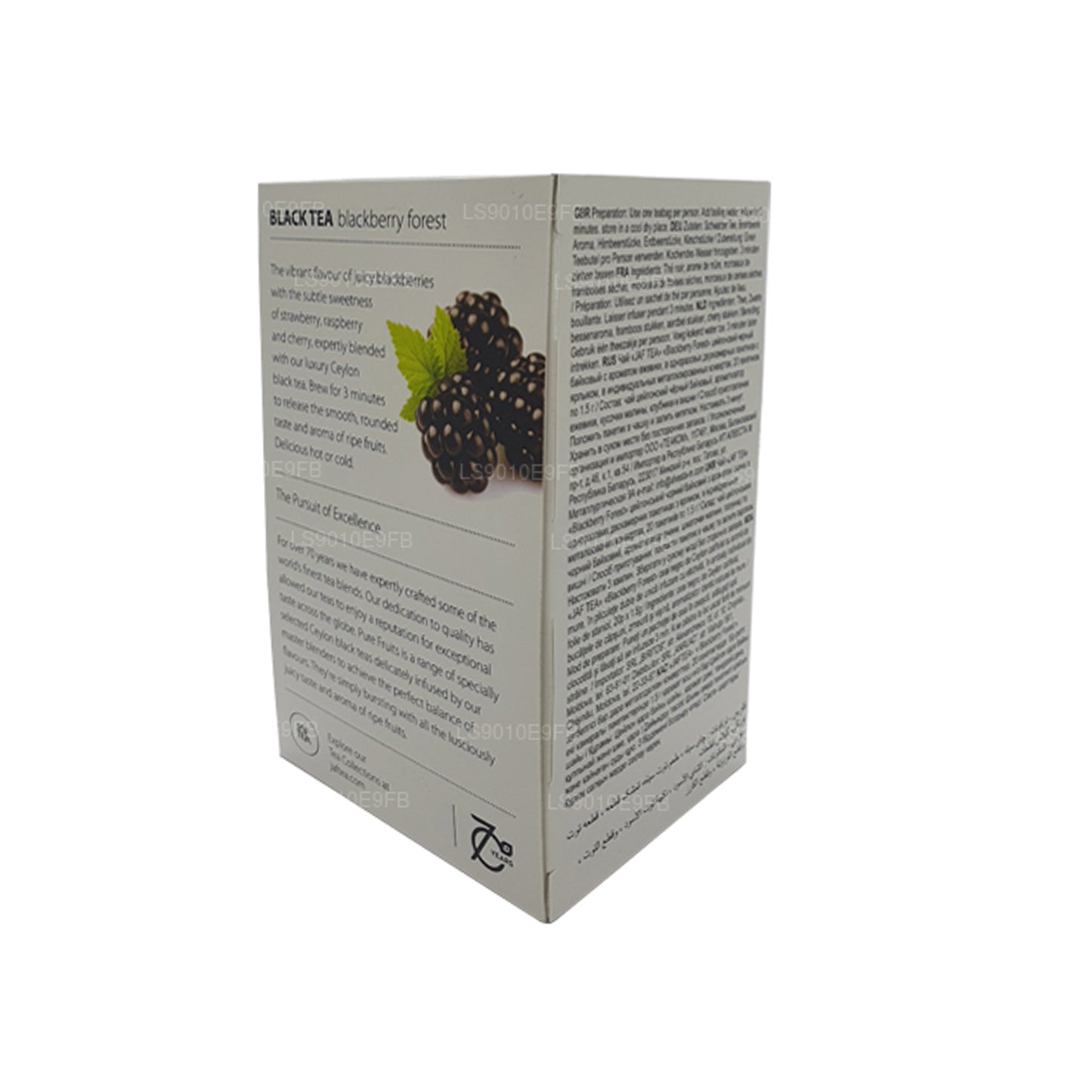Jaf te ren frugt samling sort te Blackberry Forest folie indhylle teposer (30 g)