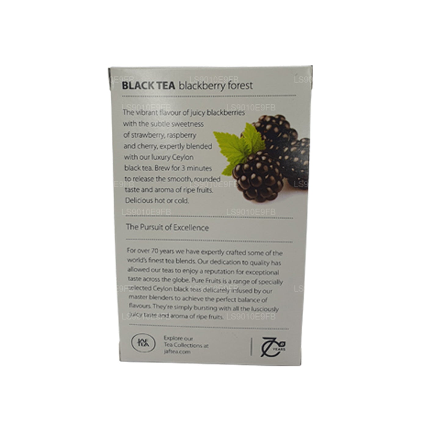 Jaf te ren frugt samling sort te Blackberry Forest folie indhylle teposer (30 g)