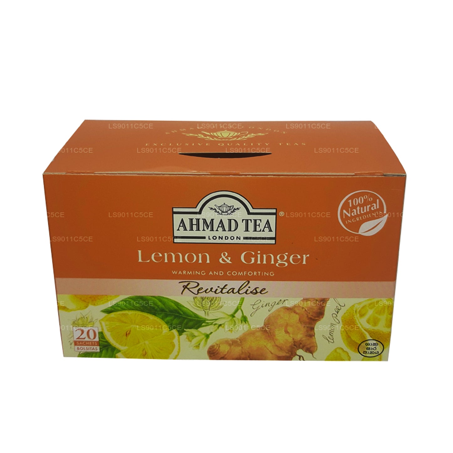 Ahmad Citron & Ingefærte (40g) 20 Folie Teposer