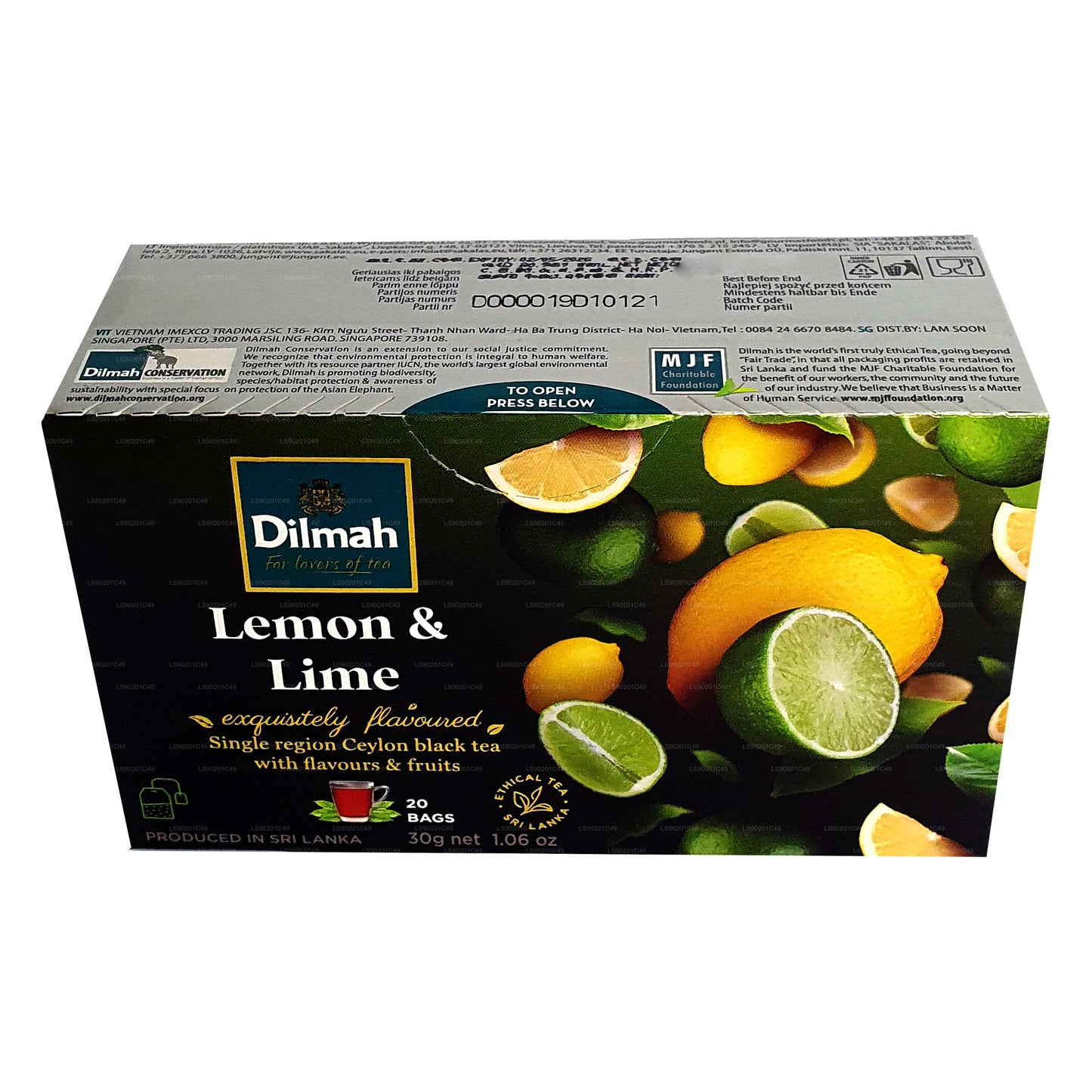 Dilmah citron aromatiseret te (30g) 20 teposer