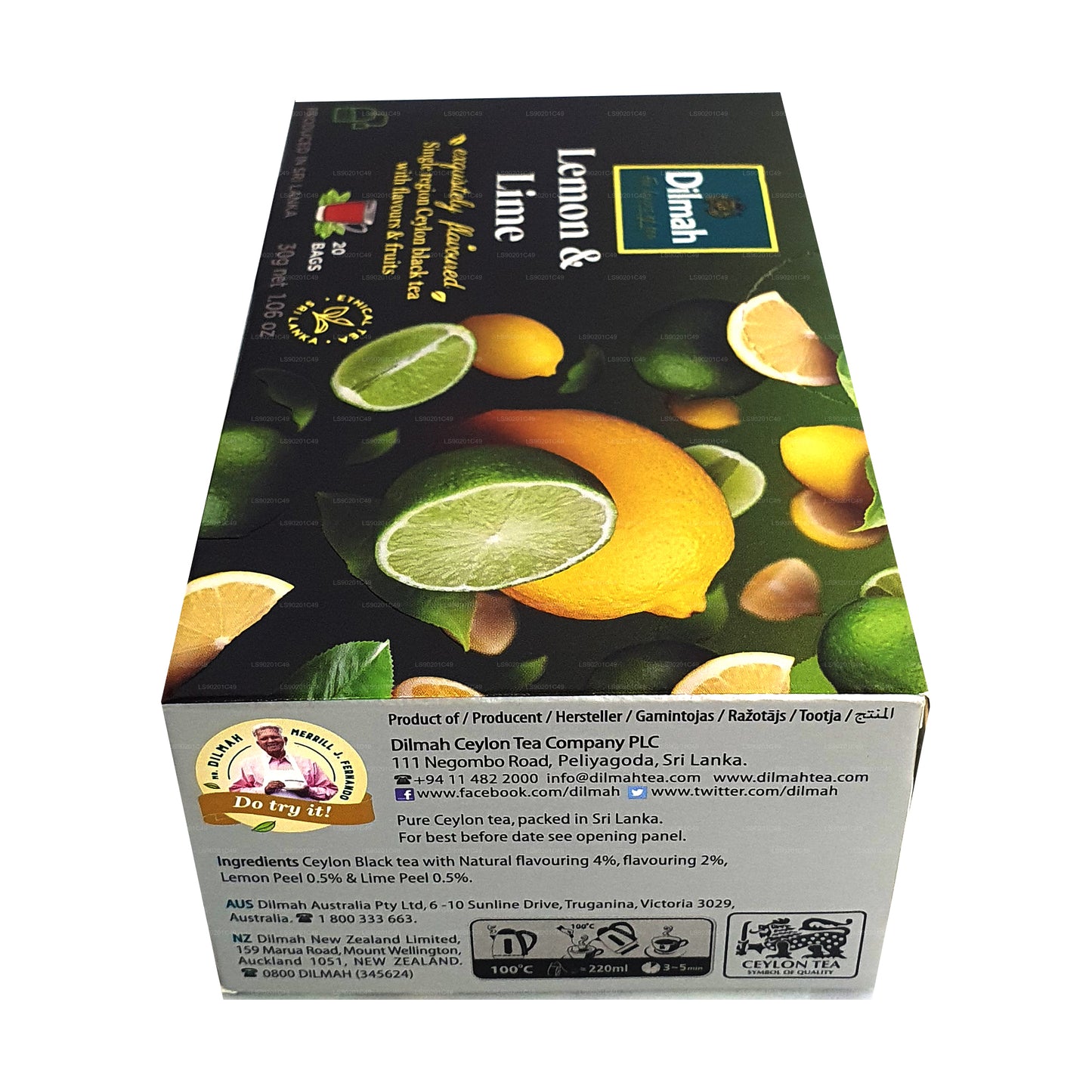 Dilmah citron aromatiseret te (30g) 20 teposer