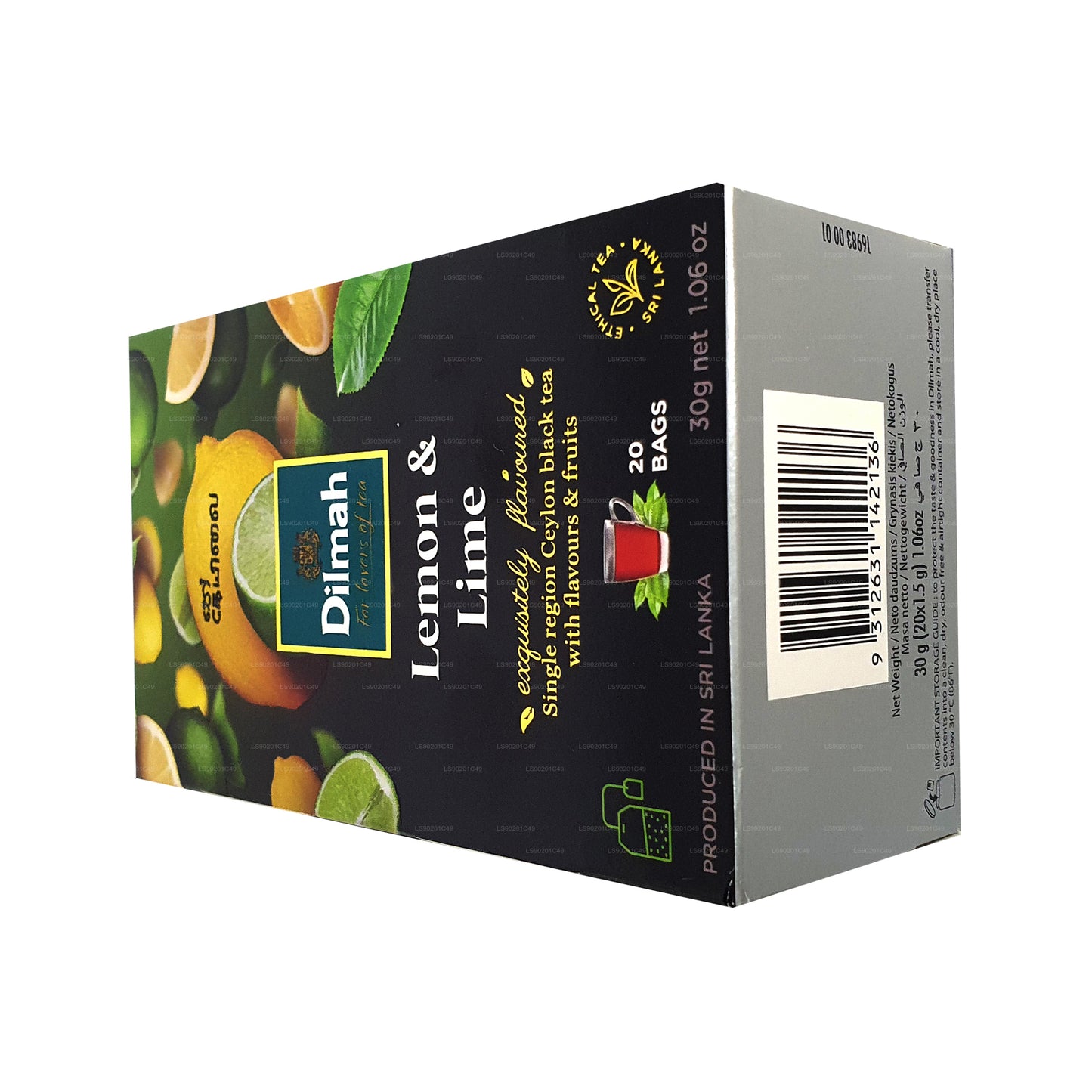 Dilmah citron aromatiseret te (30g) 20 teposer