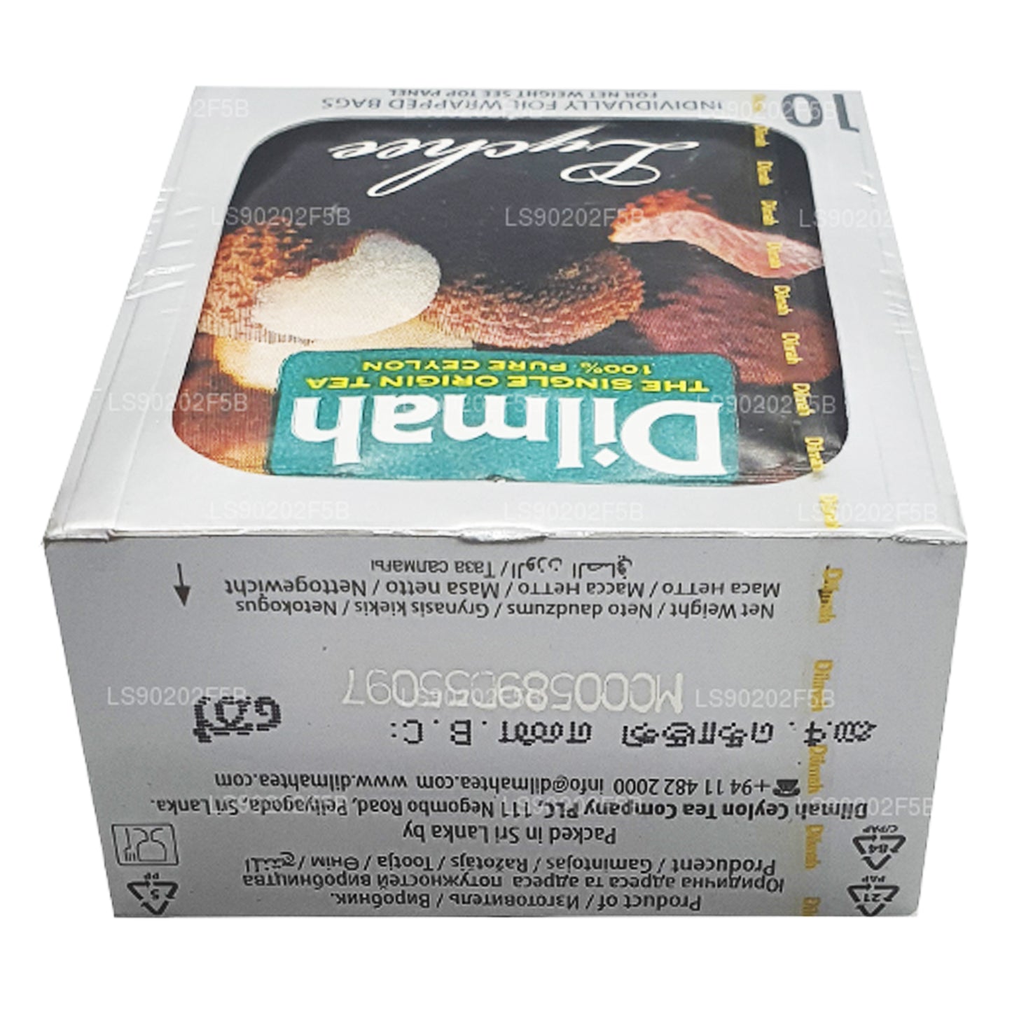 Dilmah Lychee aromatiseret Ceylon sort te (20g) 10 teposer