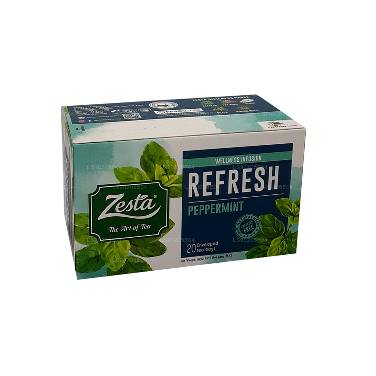 Zesta Refresh Pebermynte (30g) 20 teposer
