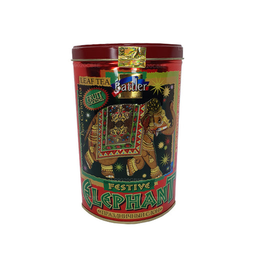 Battler Festlig Elefant Frugt Cocktail Tin Caddy (100 g)