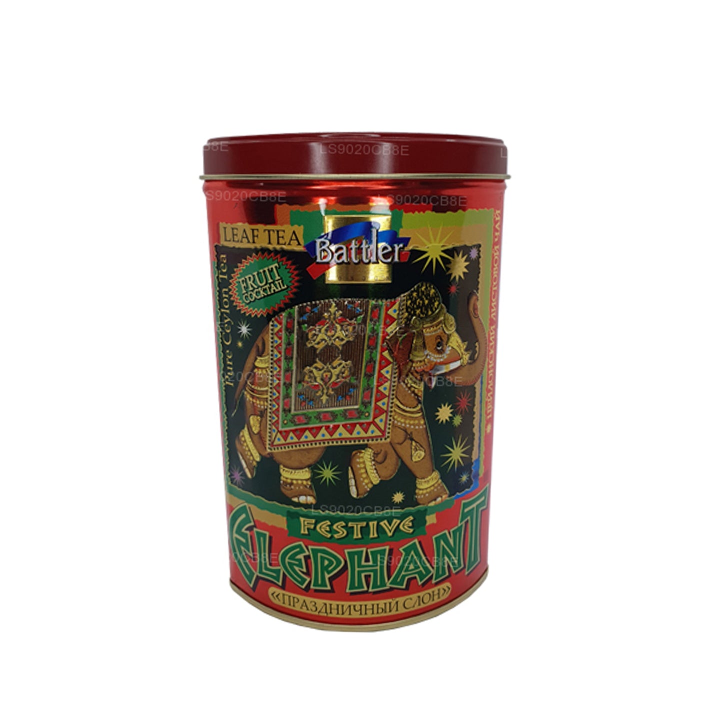 Battler Festlig Elefant Frugt Cocktail Tin Caddy (100 g)