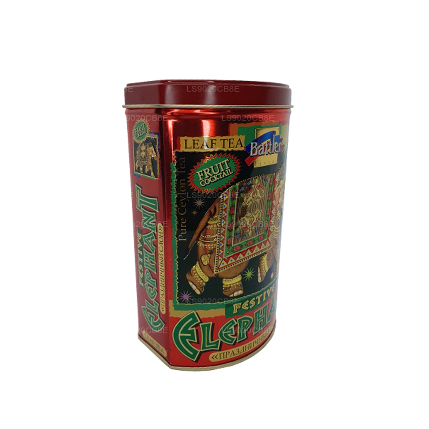 Battler Festlig Elefant Frugt Cocktail Tin Caddy (100 g)