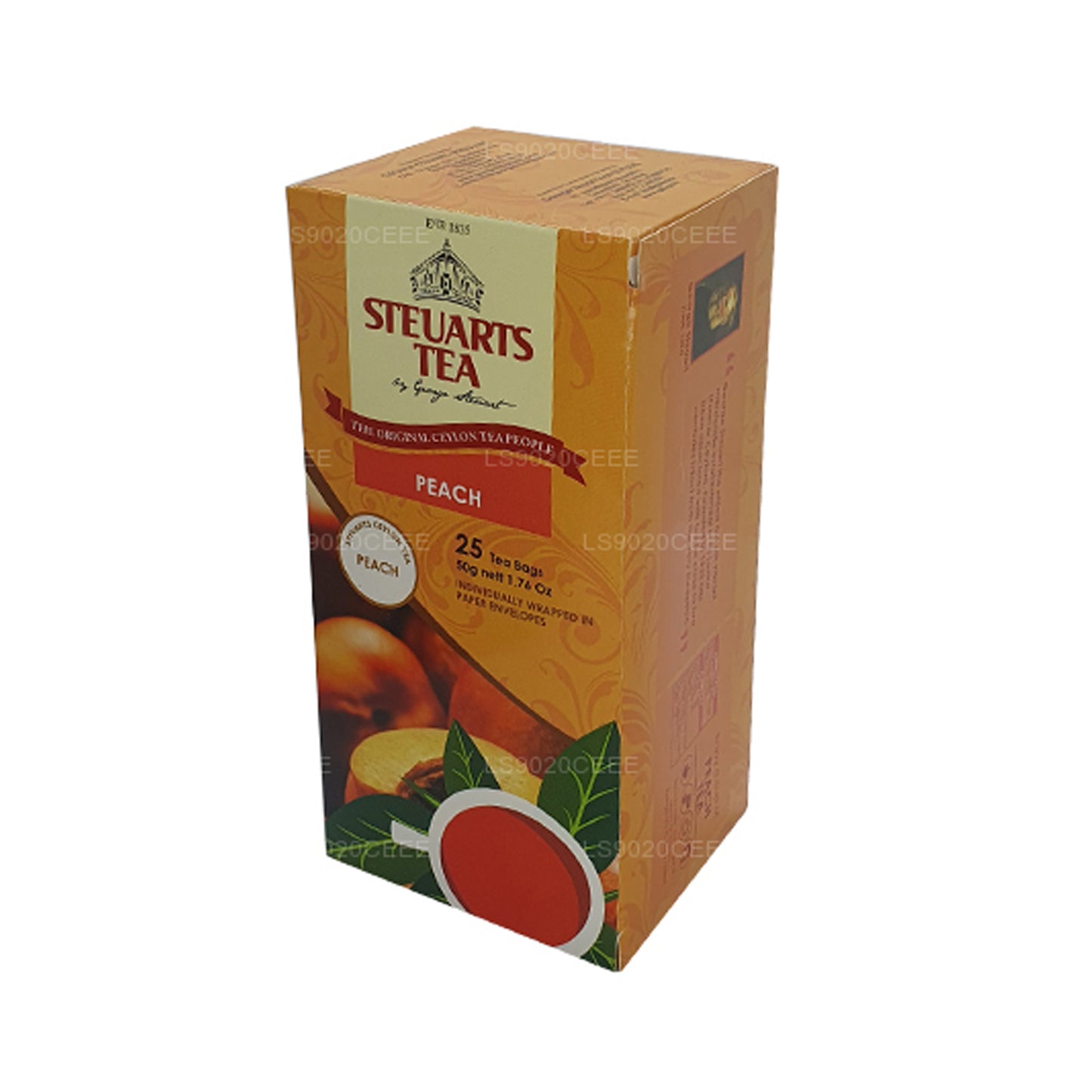 Steuarts fersken te (50g) 25 poser