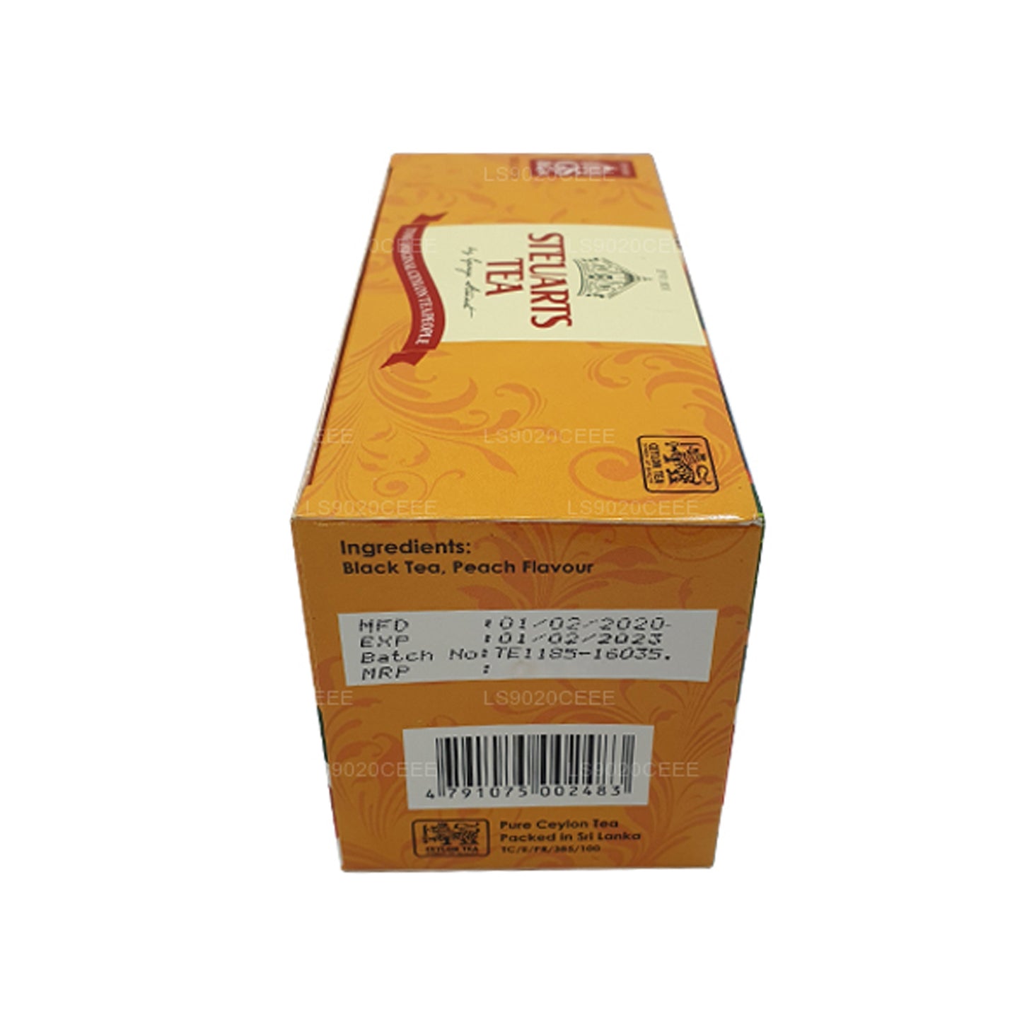Steuarts fersken te (50g) 25 poser