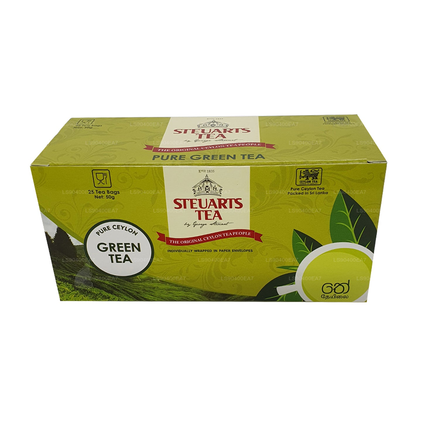 George Steuart ren grøn te (50 g) 25 teposer