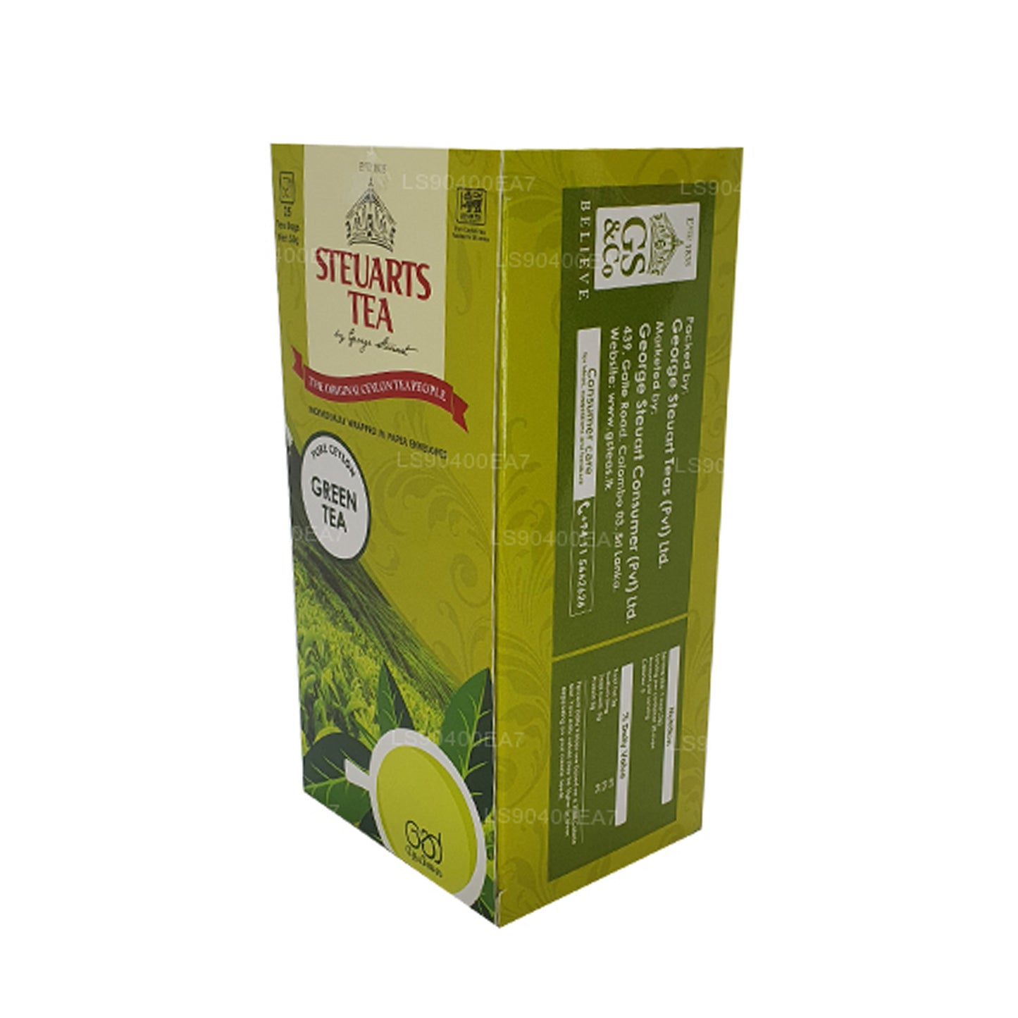 George Steuart ren grøn te (50 g) 25 teposer