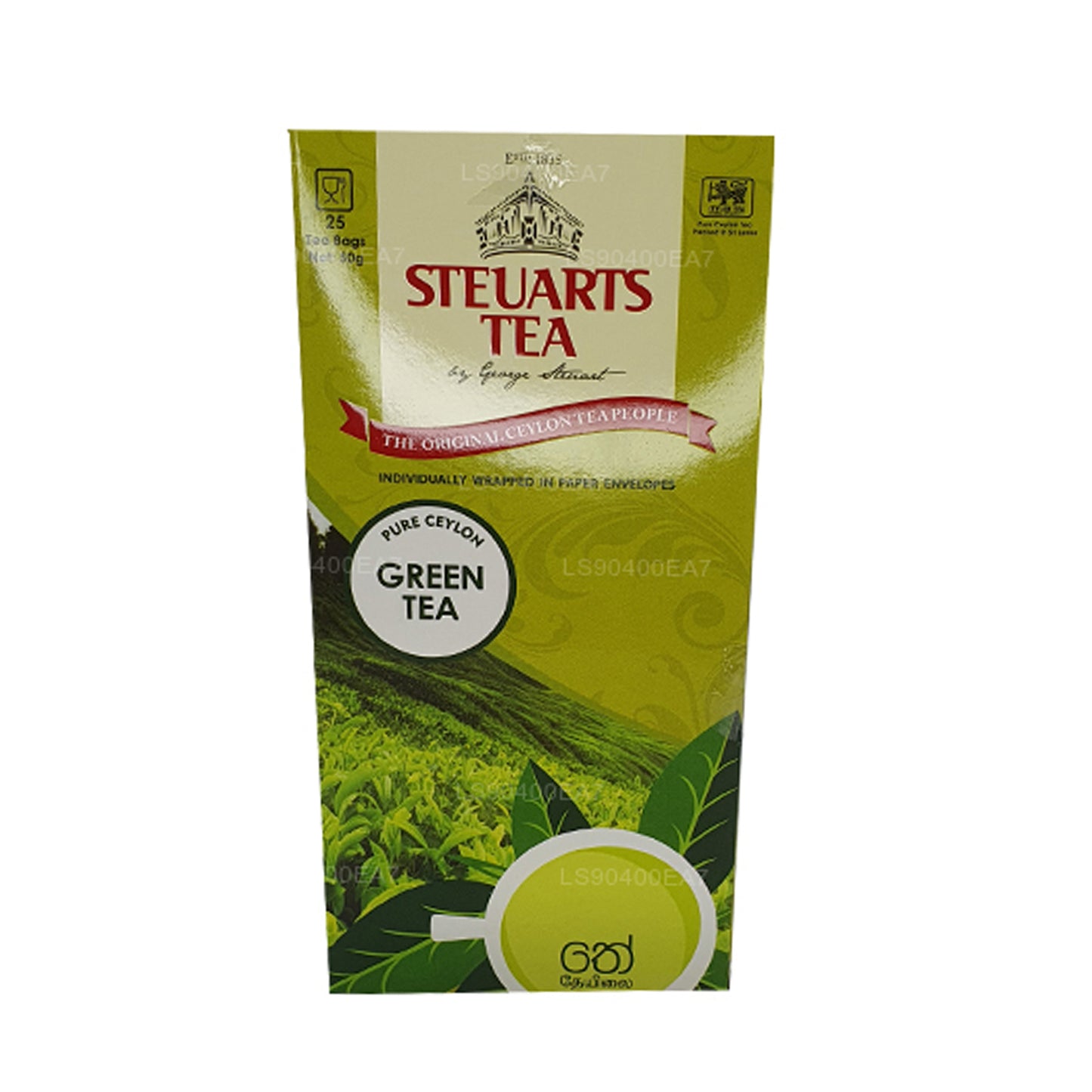 George Steuart ren grøn te (50 g) 25 teposer