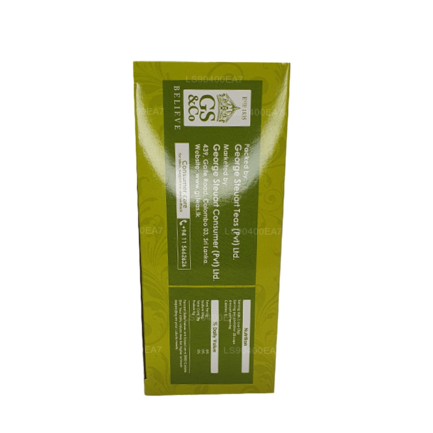 George Steuart ren grøn te (50 g) 25 teposer