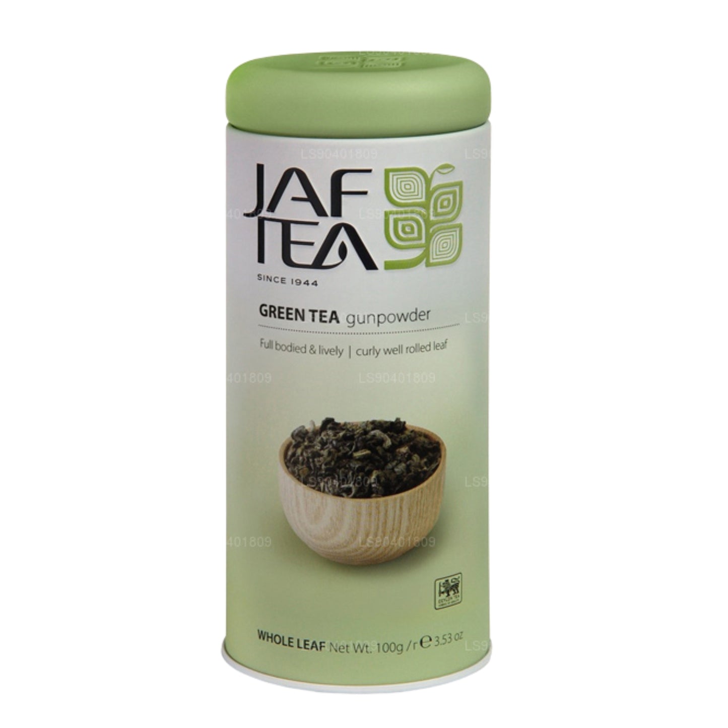 Jaf Tea Pure Green Collection Gun Pulver Caddy (100 g)