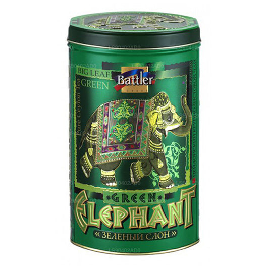 Battler grøn elefant (200 g) Tin Caddy