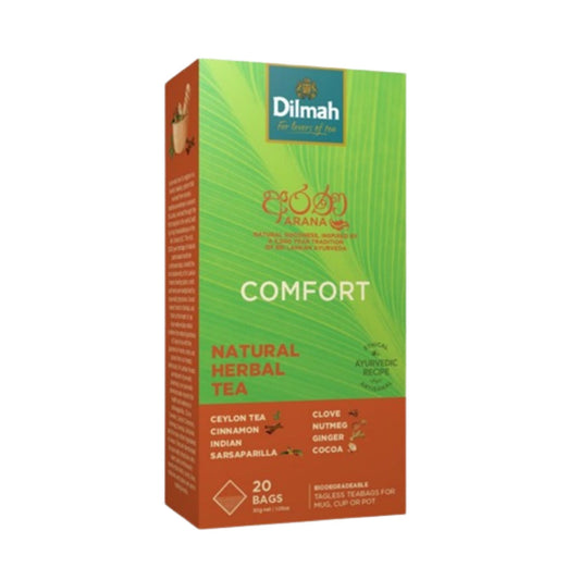 Dilmah Arana Comfort Natural Herbal Black Tea (20 Tagless teposer)