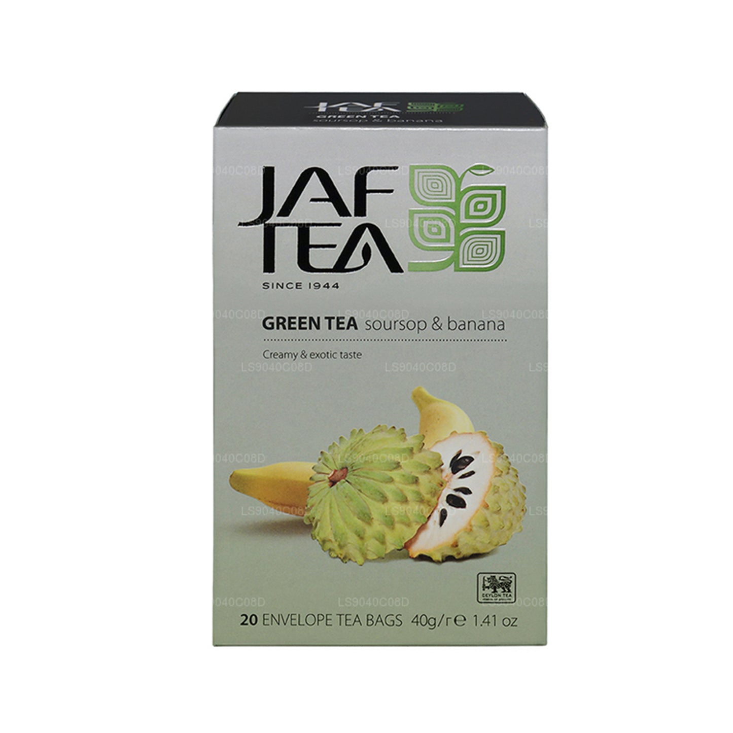 Jaf te ren grøn samling grøn te Soursop & banan (40g) 20 teposer